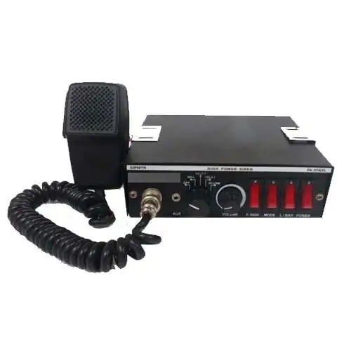 LED Revolving Escort Patrol Light with Mic and Siren view 2