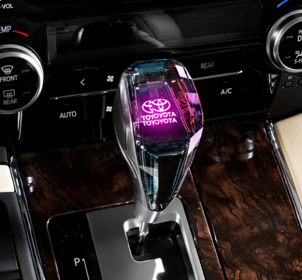 Toyota Crystal Gear Knob With Multi‑Colour LED Toyota Crystal Gear Knob With Multi‑Colour LED