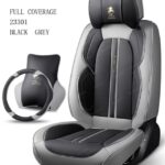 7-Seater Toyota Highlander Seat Covers in Grey & Black
