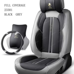 7-Seater Toyota Highlander Seat Covers in Grey & Black